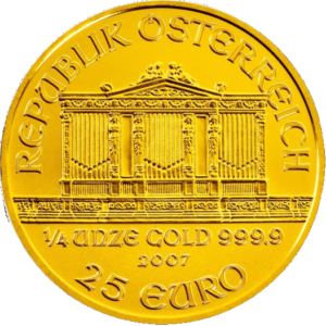 25€ Philharmoniker, 1/4 Unze Gold